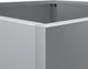vidaXL Donice 2 szt. srebrne 49x47x46 cm galwanizowana stal
