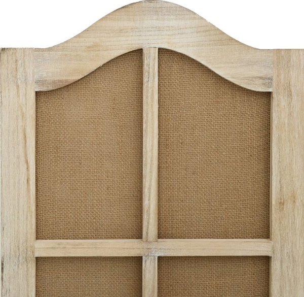 vidaXL Παραβάν 6 πάνελ, καφέ, 214x165 cm, ύφασμα