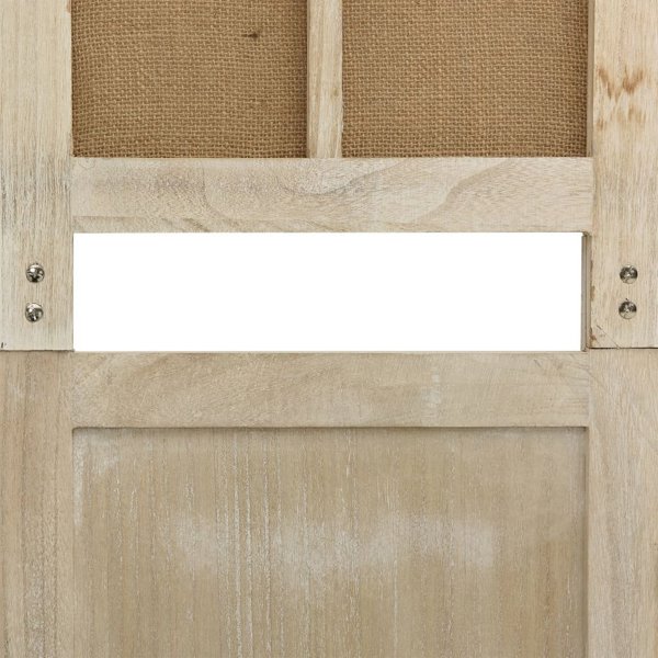 vidaXL Παραβάν 6 πάνελ, καφέ, 214x165 cm, ύφασμα