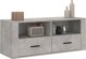 Κονσόλα TV της vidaXL σε σκούρο γκρι μπετόν 100x35x40 cm