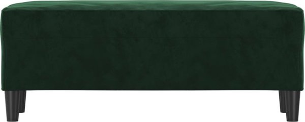 vidaXL Πάγκος, σκούρο πράσινο, 100x35x41 εκ., επενδεδυμένος με βελούδο