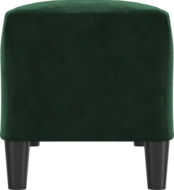 vidaXL Πάγκος, σκούρο πράσινο, 100x35x41 εκ., επενδεδυμένος με βελούδο