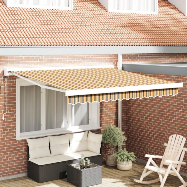 VidaXL Automatyczna markiza chowana w paski 300x250 cm