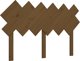 vidaXL Κεφαλάρι κρεβατιού, μελί καφέ, 132x3x81 εκ., από συμπαγές πεύκο