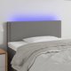 vidaXL Zaglowek do lietka me LED, cimenszary, 80x5x78/88 cm, tkanina