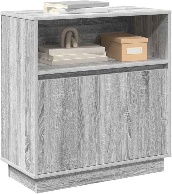 vidaXL Μπουφές Sonoma Γκρι από MDF Μεσαίου Μεγέθους