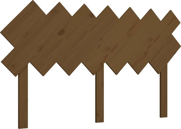 vidaXL Κεφαλάρι Κρεβατιού, Μελί Καφέ, 141x3x80,5 cm, Ξύλο Πεύκου