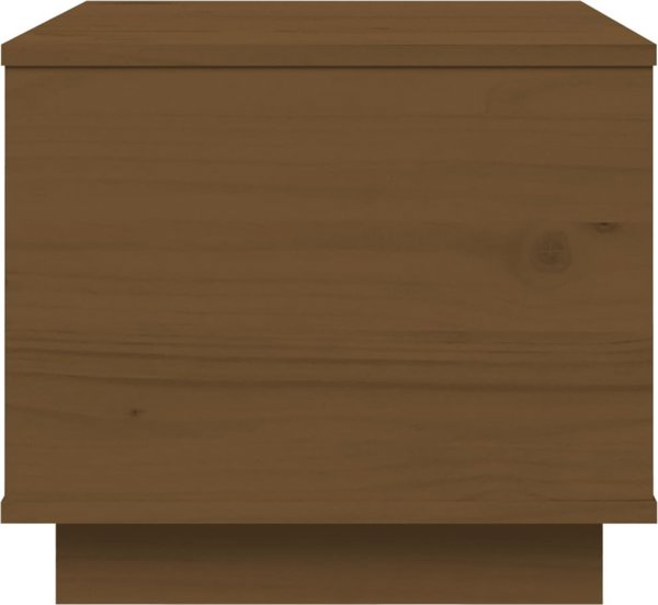 vidaXL Τραπέζι Καφέ, Μέλι Καφέ, 40x50x35 εκ., Μασίφ Πεύκο