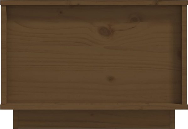 vidaXL Τραπέζι Καφέ, Μέλι Καφέ, 40x50x35 εκ., Μασίφ Πεύκο