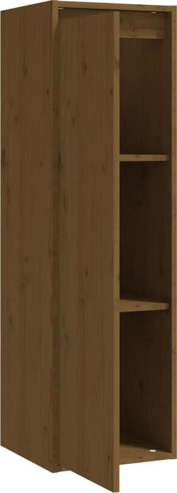 vidaXL Τοίχου ντουλάπια, 2 τεμάχια, καφέ μέλι, 30x30x100 cm, πεύκο