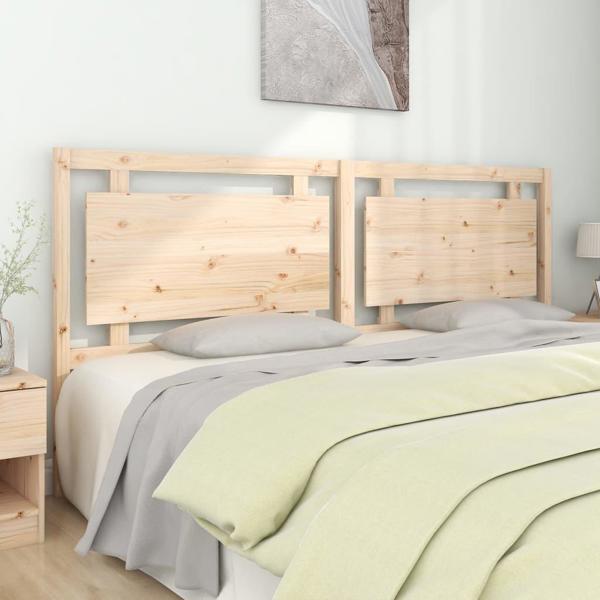 vidaXL Κεφαλάρι κρεβατιού 205,5x4x100 cm μασίφ πεύκο