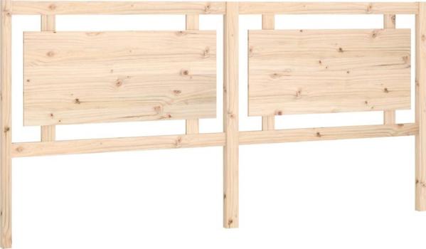 vidaXL Κεφαλάρι κρεβατιού 205,5x4x100 cm μασίφ πεύκο