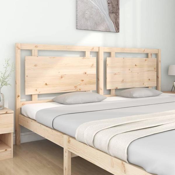 vidaXL Κεφαλάρι κρεβατιού 205,5x4x100 cm μασίφ πεύκο