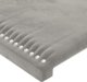 vidaXL Κεφαλάρι για κρεβάτι με LED, ανοιχτό γκρι, 100x5x78/88 cm, βελούδο