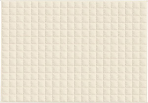 vidaXL Κουβέρτα βαρύτητας κρεμ 135x200 εκ. 10 κιλά