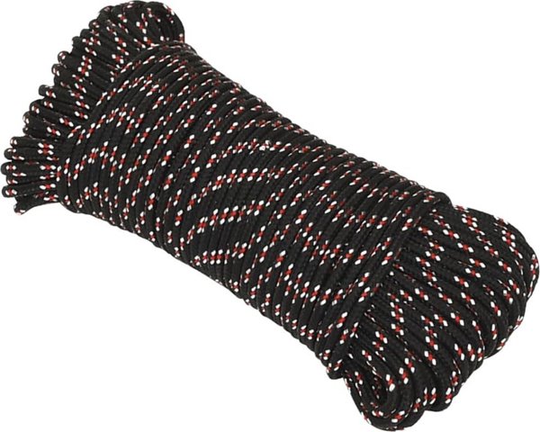 vidaXL Linka ζελάρσκα, μαύρη, 5 mm, 500 m, πολυπροπυλένιο
