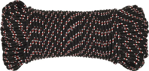vidaXL Linka ζελάρσκα, μαύρη, 5 mm, 500 m, πολυπροπυλένιο