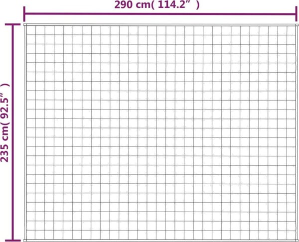 vidaXL Βάρος κουβέρτα, γκρι, 235x290 cm, 11 kg, ύφασμα