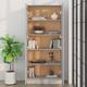 vidaXL Ντουλάπι για βιβλία, γκρι δρυς Sonoma, 82,5x30,5x185,5 εκ.