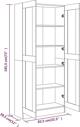 vidaXL Ντουλάπι για βιβλία, γκρι δρυς Sonoma, 82,5x30,5x185,5 εκ.
