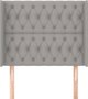 vidaXL Κεφαλάρι uszak ανοιχτό γκρι 103x16x118/128 cm ύφασμα