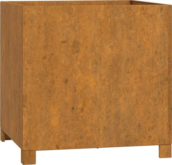 vidaXL Ζαρντινιέρες με Πόδια, Σετ 2, Γκρι, 49x47x50 cm, Χάλυβας Corten