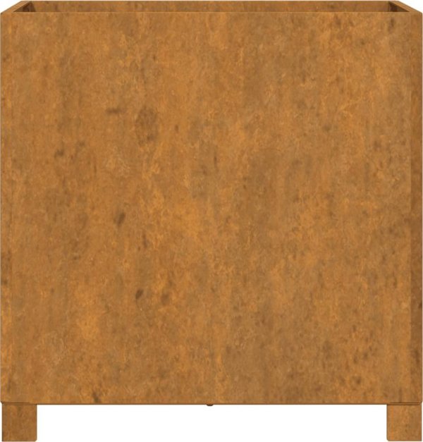 vidaXL Ζαρντινιέρες με Πόδια, Σετ 2, Γκρι, 49x47x50 cm, Χάλυβας Corten
