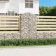 vidaXL Καμπυλωτός καλάθι gabion 100x30x180/200 cm, γαλβανισμένο σίδερο