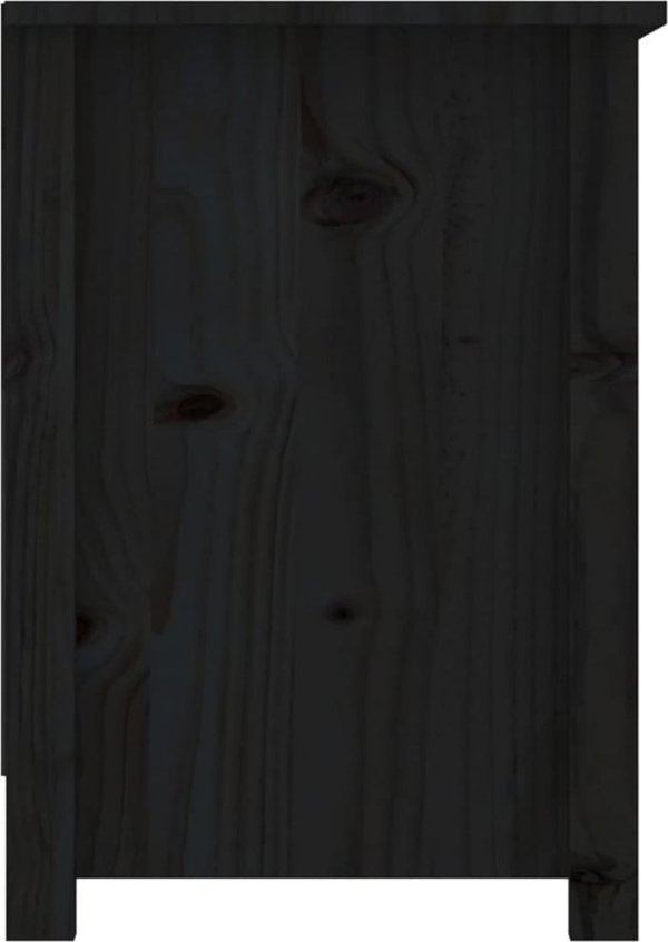 vidaXL Szafka telewizyjna, czarna, 103x36,5x52 cm, drewno sosnowe