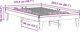vidaXL Rama κρεβατιού 120x200 cm από μασίφ πεύκο βανίλια καφέ χωρίς στρώμα
