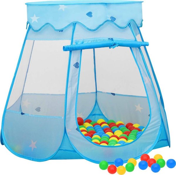 vidaXL vidaXL Namiot do zabawy dla dzieci, niebieski, 102x102x82 cm
