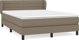 vidaXL Κρεβάτι Continental με στρώμα, ταμπέ, ύφασμα, 140x200 cm