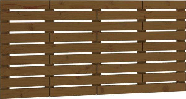 vidaXL Wezglowie κρεβατιού, μέλι καφέ, 146x3x63 εκ, μασίφ πεύκο
