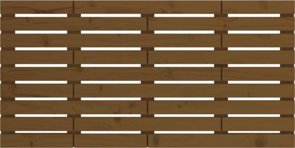vidaXL Wezglowie κρεβατιού, μέλι καφέ, 146x3x63 εκ, μασίφ πεύκο