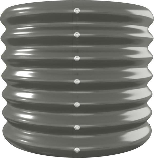 vidaXL vidaXL Donica ogrodowa, malowana proszkowo stal, 332x40x36 cm, szara