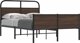vidaXL Κρεβάτι 140x200 cm, Καφέ Ξύλο Δρυός (Χωρίς Στρώμα)