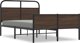 vidaXL Κρεβάτι 140x200 cm, Καφέ Ξύλο Δρυός (Χωρίς Στρώμα)