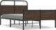 vidaXL Κρεβάτι 140x200 cm, Καφέ Ξύλο Δρυός (Χωρίς Στρώμα)