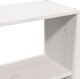 vidaXL Κρεβάτι με ραφιέρα 180x200 εκ. λευκό από πεύκο χωρίς στρώμα
