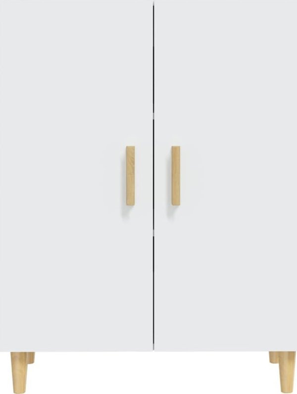 vidaXL Ντουλάπι, λευκό, 70x34x90 cm, κατασκευασμένο από ξυλοπολυμερές υλικό