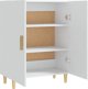 vidaXL Ντουλάπι, λευκό, 70x34x90 cm, κατασκευασμένο από ξυλοπολυμερές υλικό
