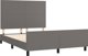 vidaXL Rama κρεβατιού με κεφαλάρι, γκρι, 140x200 cm, επενδυμένη με συνθετικό δέρμα