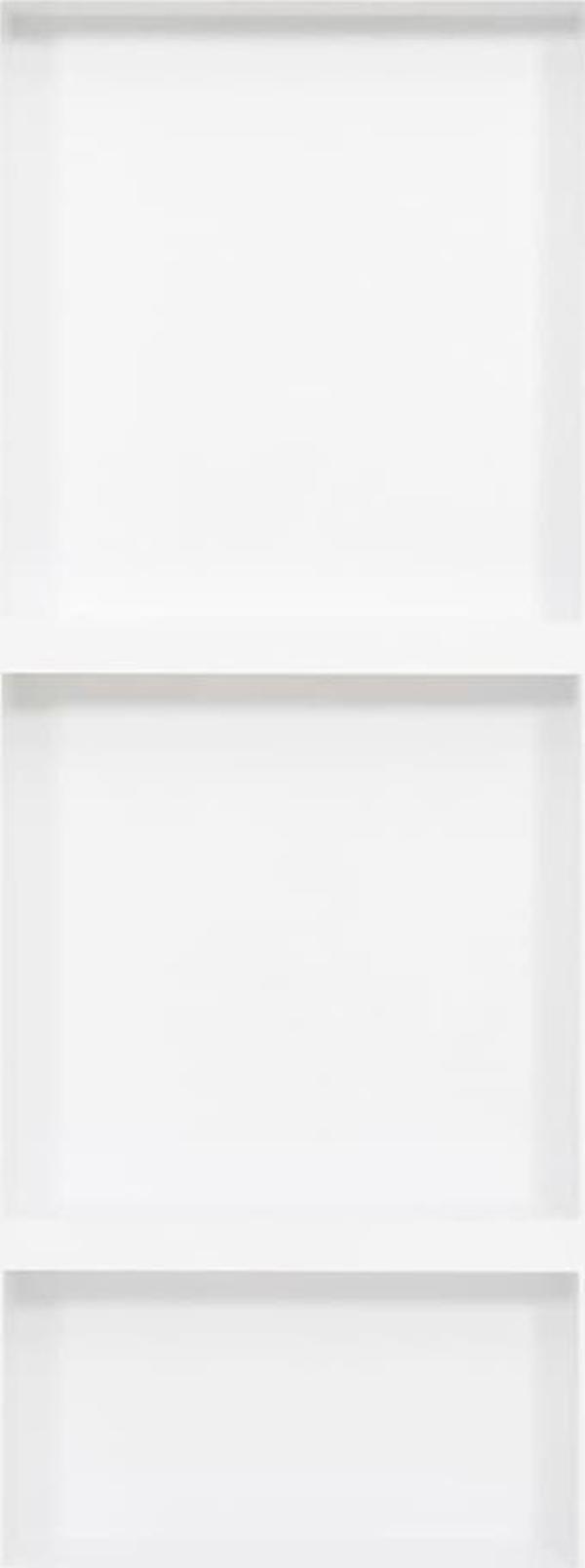 vidaXL Εσοχή ντουζιέρας με 3 ράφια, ματ λευκό, 41x99x9 cm
