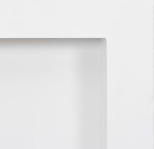 vidaXL Εσοχή ντουζιέρας με 3 ράφια, ματ λευκό, 41x99x9 cm