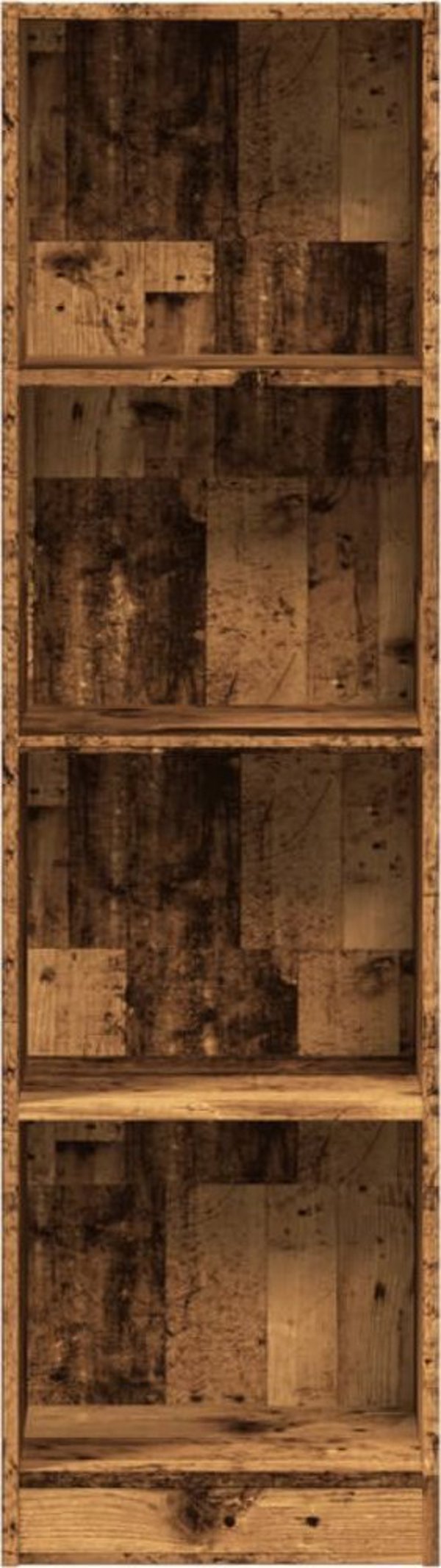 vidaXL Ράφι από παλαιωμένο ξύλο, 40x24x143 εκ, ξυλοειδές υλικό