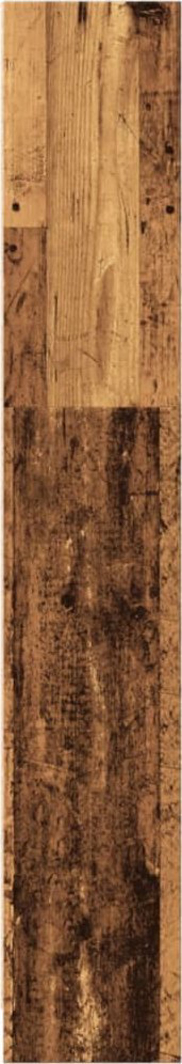 vidaXL Ράφι από παλαιωμένο ξύλο, 40x24x143 εκ, ξυλοειδές υλικό