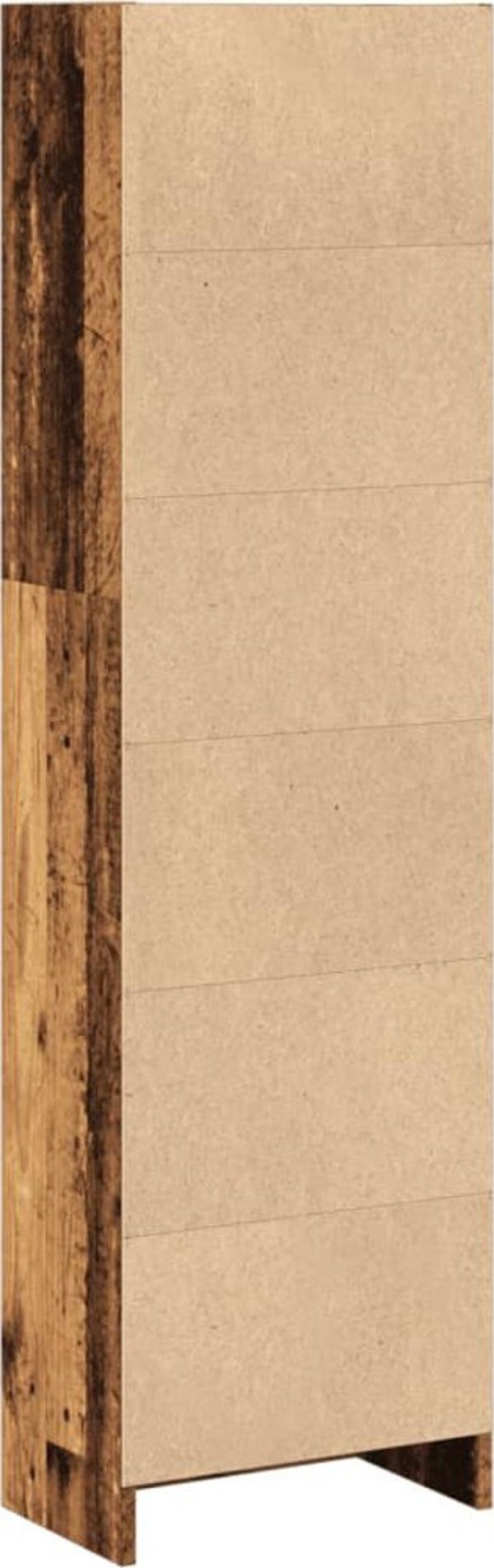 vidaXL Ράφι από παλαιωμένο ξύλο, 40x24x143 εκ, ξυλοειδές υλικό