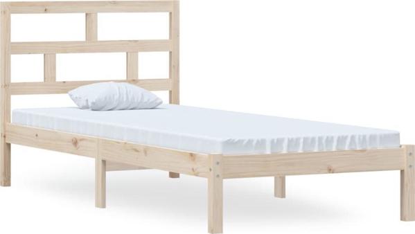 vidaXL Πλαίσιο κρεβατιού από μασίφ πεύκο 100 x 200 cm
