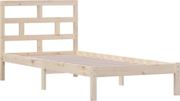vidaXL Πλαίσιο κρεβατιού από μασίφ πεύκο 100 x 200 cm