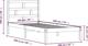 vidaXL Πλαίσιο κρεβατιού από μασίφ πεύκο 100 x 200 cm